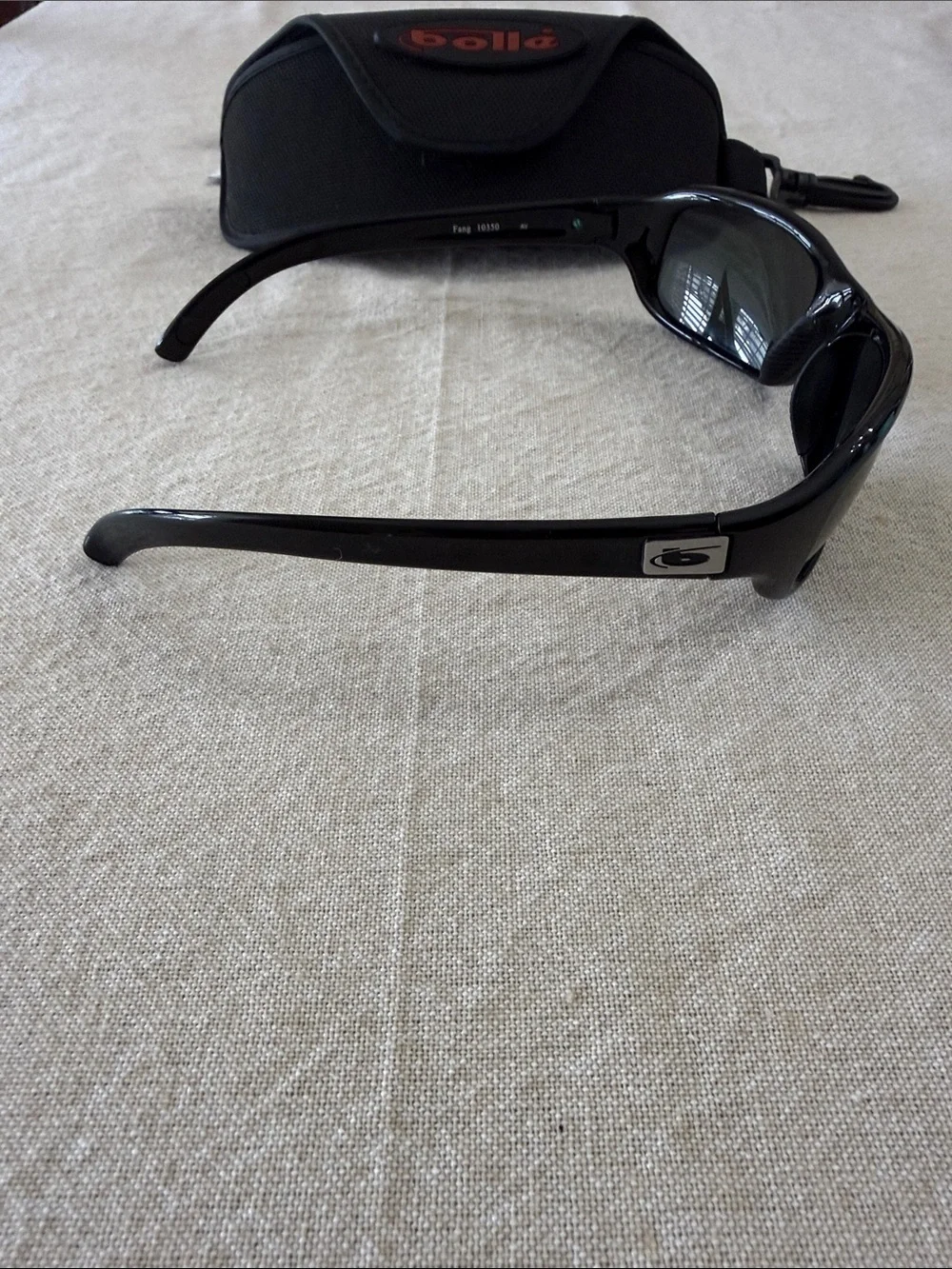Bollé Polarized Fang 10350 Sunglasses Black Wrap Sport Style Unisex